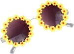 2Pcs/Set Pet Dog Bow Headband Sunflower Sunglasses Cute Summer Beach Pet Accessories Dog Cat Party Costume Photography Props - Image 4