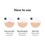 Hero Cosmetics Mighty Patch Invisible+ Daytime Acne Pimple Patch, 72 Ct | Barely-There Hydrocolloid Patch for Covering Zits and Blemishes, Tapered Edges Designed to Blend Into Skin - Image 8