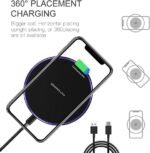 Fast Wireless Charger,20W Max Wireless Charging Induction Pad,Black | Metal Frame Ultra Slim Design,[20W SUPER Fast Charging] Compatible with iPhone 17-11/Airpods,Samsung Galaxy/Buds,LG/Pixel - Image 7