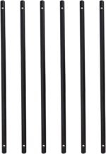 BENECREAT 6Pcs Wooden Dowels with Two Holes, 15.7 Inch Black Round Wooden Rod Sticks for Quilt Wall Hanging, Tapestry, Weaving, DIY Hardwood Craft (Hole: 6mm) - Image 2