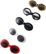 Vctitil 5 Pcs Cat Sunglasses Dog Sunglasses Cosplay Photo Props Birthday Party Outdoor Activities Funny Pet Accessoires for Small Dog or Cat - Image 7