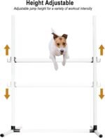 Dog Agility Jump Training Kit, Adjustable Hurdle Set with Storage Bag, Easy Setup Indoor Outdoor Obstacle Course Equipment for Dogs - Image 3