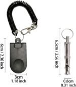 Dog Training Clicker and Whistle Set, 2-in-1 Positive Reinforcement Tool for Puppies, Dogs and Cats, Behavior Correction Device, Dog Training Tool Kit, Black | Dog Training Clicker and Whistle Set - Image 6