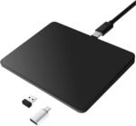 MICROPACK Digitally Yours Tri-Mode Wireless Trackpad, Bluetooth / 2.4G USB/Wired Touchpad Mouse Rechargeable for PC Laptop Desktop Tablet, Compatible with Windows macOS iPadOS (Black-2) - Image 2