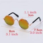 2pcs Random Color Small Cat Kitten Glasses Pet Glasses Dog Sunglasses Pet Supplies Kittens Pet Sunglasses 3 cm/1.1 Inch Cosplay Costume Photos Props - Image 3