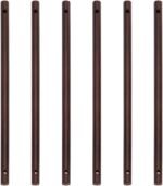 BENECREAT 6PCS Wooden Dowels with Two Holes, 11.8inch Black Round Wooden Rod Sticks for Quilt Wall Hanging, Tapestry, Weaving, DIY Hardwood Craft, Hole: 5.5mm - Image 2