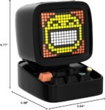 Divoom Ditoo Retro Pixel Art Game Bluetooth Speaker with 16X16 LED App Controlled Front Screen (Black) - Image 12