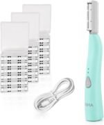SPA SCIENCES - SIMA Patented Dermaplane Razor for Women Face | Painless 2-in-1 Facial Exfoliation & Peach Fuzz Hair Removal, Anti-Aging, 3 Speeds, Rechargeable, 19 Weeks Treatment - Image 2