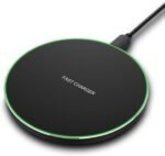 Fast Wireless Charger,20W Max Wireless Charging Induction Pad,Black | Metal Frame Ultra Slim Design,[20W SUPER Fast Charging] Compatible with iPhone 17-11/Airpods,Samsung Galaxy/Buds,LG/Pixel - Image 2