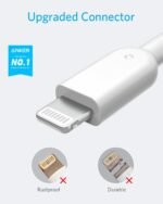 Anker Powerline II Lightning Cable, MFi-Certified (6 ft, White) | USB Charging and Sync, Compatible with iPhone 11 Series / SE / XS / XR, and More - Image 3