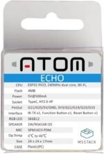 M5Stack Atom Voice Smart Speaker Dev Kit | ESP32-PICO, mic & speaker, BT/Wi-Fi streaming, RGB status, Grove expansion, compact 24x24x17mm, for smart IoT & AI - Image 11