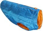 Kurgo Loft Dog Jacket, Coastal Blue/Orange, Large | Reversible Dog Coat, Great for Cold Weather, Water-Resistant, Lightweight, Reflective Trim, 2-Way Zipper for Harness Access - Image 2
