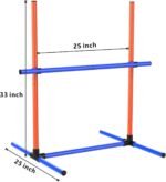 Dog Agility Training Equipment Set, Adjustable Jump Bars, 6 Piece | Includes adjustable jumps and carrying bag for agility training, exercise, coordination, and interactive play with dogs. - Image 3
