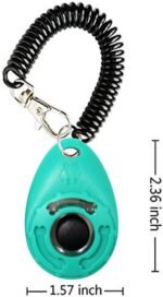 OYEFLY Dog Training Clicker with Wrist Strap Durable Lightweight Easy to Use, Pet Training Clicker for Cats Puppy Birds Horses. Perfect for Behavioral Training 2-Pack (Black and Water Lake Blue) - Image 4