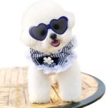 Vctitil 9 Pcs Dog Cat Sunglasses Cute Heart Pet Glasses Photo Props Eyewear Multicolor Cosplay Glasses Dolls Sunglasses Pet Accessories - Image 5