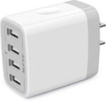USB Charger Cube, Wall Charger Plug, AILKIN 4.8A 4-Muti Port USB Adapter | Power Plug Charging Station Box Base Replacement for iPhone 15 14 13 12 16 Pro Max/X/17, iPad Samsung Phones Charging Block - Image 2