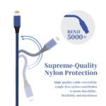 iPhone Charger [Apple MFi Certified] Lightning Cable 6PACK-3/3/6/6/6/10 FT | Nylon Braided iPhone Charger Cord High Speed Transfer Cord for iPhone 14/13/12/11 Pro Max/XS MAX/XR/XS/X/8/7/Plus/6S/6/iPad - Image 6