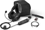 Bose A30 Bluetooth Aviation Headset - Lightweight Comfortable Design, Adjustable ANR and Noise Cancelling Microphone, [Dual Plug] – Black - Image 6