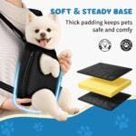 Mosago Dog Backpack Carrier, Front Chest Carrier for Small Dogs 7-11 lbs | Adjustable Shoulder Straps, Legs Out Design, Breathable Mesh, Hands-Free Carrying, Soft Padded Support, Walking/Hiking - Image 3