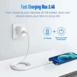 iPhone Charger Lightning Cable,2 Pack Apple MFi Certified for iPhone 14 | USB iPhone Fast Charging Cord,Data Sync iPhone Cord for 14/13/12/11 Pro Max Xs X XR 8 7 6 5 5s iPad iPod More - Image 4