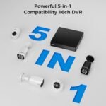 Hiseeu 16CH 3K Wired Security Camera System,16PCS 5MP CCTV Cameras | Smart Dual Light & Audio,Vehicle/Person Detection,5MP 16CH DVR,3TB HDD for Home 24/7 Outdoor Indoor Surveillance - Image 6
