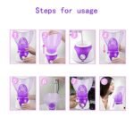 Facial Steamer Professional Steam Inhaler Facial Sauna Spa for Face Mask Moisturizer - Sinus with Aromatherapy; Pores with Timer and Extract Blackheads, Diffuser Skin Care(Purple) - Image 7