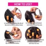 40pcs Cold Wave Perm Rods Set for Women's Long & Short Natural Hair - Plastic Orange Rollers for Curling and DIY Hairdressing - Image 7