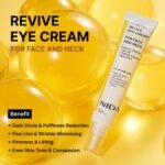 NIDA Revive Eye Cream For Face And Neck | Probiotics Lystate Solution, Retinal, Peptide Complex, Bakuchiol | Wrinkles, Fine Lines, Cell Turnover, Firm Skin Texture, Radiant Skin | 1.35 fl. oz., 40ml - Image 3