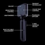 Logitech for Creators Litra Glow Premium LED Streaming Light - Graphite | Computer lighting for video conferencing, Zoom meetings, adjustable mount, desktop app control for PC/Mac - Image 7