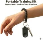 Dog Training Clicker and Whistle Set, 2-in-1 Positive Reinforcement Tool for Puppies, Dogs and Cats, Behavior Correction Device, Dog Training Tool Kit, Black | Dog Training Clicker and Whistle Set - Image 5