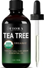 Fiora Naturals Tea Tree Oil, 100% Pure Organic Tea Tree Essential Oil 1 oz | USDA Certified Organic Tea Tree Oil for Skin, Face, Hair, Scalp Care, Nails, Toenails and Diffuser, Melaleuca Alternifolia - Image 2
