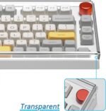Geekria 75% 84-Key Knob Keyboard Dust Cover, Clear Acrylic Keypads Cover, Compatible with Keychron Q1 HE/Max/Pro, EPOMAKER TH80 75%, Glorious Gaming - GMMK PRO 75% - Image 3