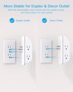 Outlet Extender with Night Light, Multi Plug Wall Outlet, Surge Protector | Multiple Electrical Outlet Splitter Expander, 4 USB Ports (1 USB C) Wall Charger, Plug Extension Adapter for Home, Dorm, RV - Image 6