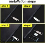 4 Pcs SIM Card Removal Openning Tool Tray Eject Pins Needle Opener Ejector Compatible with All iPhone Apple iPad HTC Samsung Galaxy Cell Phone Smartphone Watchchain Link Remover (Style C) - Image 6
