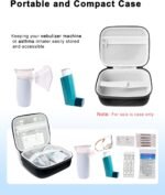 Carrying Case for Portable Handheld Inhaler Nebulizer Asthma Inhaler Black | Compact Medical Holder Travel Case for Portable Inhaler Nebulizer or Asthma Inhaler for Adults and Kids (Case Only) - Image 3