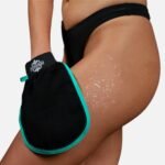 Dermasuri Exfoliating Body Scrubber Glove, Exfoliating Glove, Black (1 Pk) | Body Exfoliating Mitt, Removes Dry Skin Buildup, Keratosis Pilaris Treatment, Body Exfoliator Scrub for Shower & Self Care - Image 3