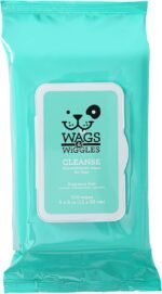Wags & Wiggles Hypoallergenic Dog Wipes for Sensitive Skin, Fragrance-Free Waterless Cleansing Cloths for Paws, Face, and Dog Body, No SLS, Parabens, or DEA, 100 Count | Waterless cleansing cloths for paws, face, and body, no SLS, parabens, or DEA for sensitive skin - Image 2