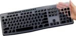 Keyboard Cover for Logitech MK295 MK275 MK270 Wireless Keyboard, Logitech K200 K260 K270 MK200 MK260 K270 K275 K295 Keyboard Cover Skin Protector - Black - Image 2