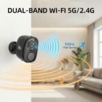 Rraycom 5G/2.4G Security Cameras Wireless Outdoor,4Pack Cameras System | 2K Battery Powered AI Motion Detection Siren Alarm, Color Night Vision, 2-Way Talk, Waterproof, Works w/Alexa, Cloud/SD - Image 7