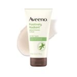 Aveeno Positively Radiant Skin Brightening Exfoliating Daily Face Wash Scrub, Gentle with Moisture-Rich Soy Extract, Helps Improve Skin Tone & Texture, Oil- & Soap-Free, Hypoallergenic, 5 Oz​ - Image 2