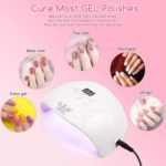 Wisdompark 72W UV LED Nail Lamp, UV Light for Gel Nails with 15 Beads Curing lamp 3 Timer Nail Dryer, LCD Display, Auto Sensor, Professional Nail Lamps for Gel Polish for Advanced DIY at Home - Image 3