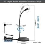 USB Microphone, 360 Degree Adjustable Gooseneck Design, Mute Button & LED Indicator, Noise-Canceling Technology, Plug & Play, Compatible with Windows & MacOS - Image 3