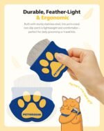 Professional Eye Comb for Pets, Stainless Steel Tear Stain Remover | Gentle Round-Head Grooming Tool for Cats & Dogs, Compact & Portable for Eye Gunk Removal - Image 7