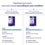 MEDIHEAL Derma Clear Acne Pimple Spot Patches, Tea Tree (132 Count) | Pre-Extraction Acne Pimple Patch | Hydrocolloid Patches with Tea Tree & Salicylic Acid | Acne Relief | Korean Pimple Patches - Image 8