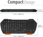 Fosmon Mini Bluetooth Keyboard (QWERTY Keypad), Wireless Portable with Touchpad, Compatible with Apple TV, Amazon Fire Stick, PS4, PS4 Pro, PS5, HTPC/IPTV, VR Glasses, Smartphones - Image 8