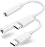 Duyasurs 2 Pack USB C to 3.5mm Headphone Jack Adapter, USB C to Aux Audio Dongle Cable Cord Compatible with iPhone 17/16/15 Pro/15 Pro Max, iPad Pro, MacBook, Samsung S21-24, Pixel 7/6/5 - Image 2