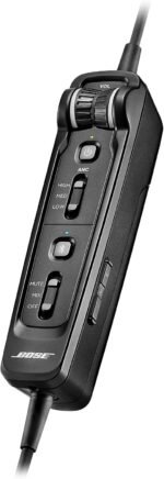 Bose A30 Bluetooth Aviation Headset - Lightweight Comfortable Design, Adjustable ANR and Noise Cancelling Microphone, [Dual Plug] – Black - Image 5