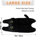 Microwave Heating Pad for Cramps Pain Relief, 19 * 9" Microwavable Heating Pads for Back, Neck Shoulder, Cute Microwave Heating Pad Stuffed Animal, Moist Heat Pack, Lavender - Image 4