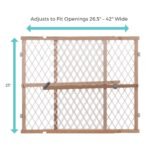 Toddleroo by North States - Diamond Mesh Wooden Baby Gate: Pressure Mounted Baby Gate for Doorways - Adjustable 26.5 to 42 Inches Wide - 23 Inches Tall - Image 4