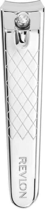 Revlon Nail Clipper with File, Silver, 1 Count | Nail clipper with file and curved blade for accurate, easy trimming and grooming. - Image 2